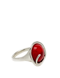 QVC Kalos by Hagit Sterling Pomegranate Glass Ring SZ-7