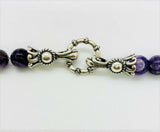 Carolyn Pollack Relios Amethyst Jade Sugilite Bead Sterling Silver Necklace QVC