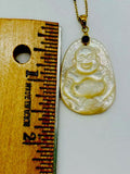 Rarities 14K Yellow Gold On Silver Mother-of-Pearl Buddha 16" Necklace - Yellow Gold