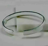 Made In Italy 42 Gram UltraFine Silver Oval Hinged 7-1/4 Cuff bracelet QVC