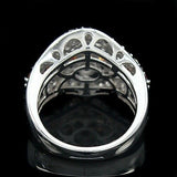 HSN Victoria Wieck Sterling Cinnamon & White Sapphire Wedding Ring Size 7