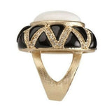 QVC Rivka Friedman Bold Gemstone Cubic Zirconia Accents Ring Size 8