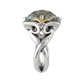 QVC Ann King Quartz Gemstone Sterling/18K 8.00 ct Fashion Ring Size 5