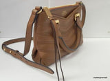NWT Vince Camuto Daz Quilted Leather Small Satchel Golden Brown