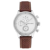 Vince Camuto Brown Leather Strap Men's Watch