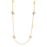QVC Lauren G Adams Goldtone Mother-of-Pearl Butterfly Necklace