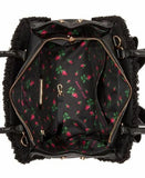 Betsey Johnson Medium Satchel with Removable Bow