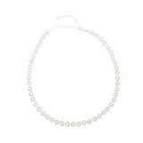 QVC Vicenza Silver Sterling Beaded Diamond Cut Link Very Heavy Necklace