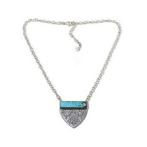 HSN Studio Barse Turquoise Sterling Silver Drop Necklace