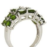 HSN Colleen Lopez 4.21ct Diopside & Topaz Sterling "Green Envy" Ring Size 6