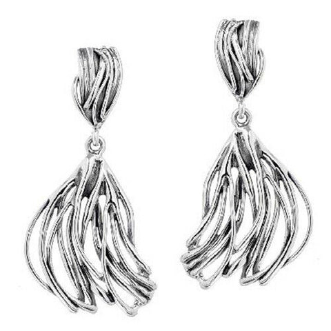 QVC Sold Out Hagit Sterling Silver Wave Drop Dangle Earrings