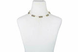 Shelly Brown 14K Yellow Gold Over"Triplet" Pear Crystal 16" Station Necklace - Yellow Gold