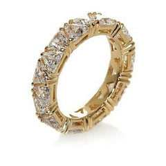 HSN Jean Dousset Absolute Trillion Cut Eternity Band Ring Size 5