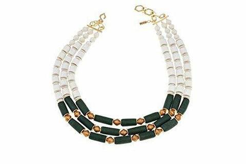 Akola Lush Recycled Glass & White Paper Bead 181/2 Necklace HSN