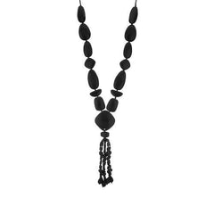 QVC Joan Rivers Bold Bead Multi-Strand Tassel 36" Necklace