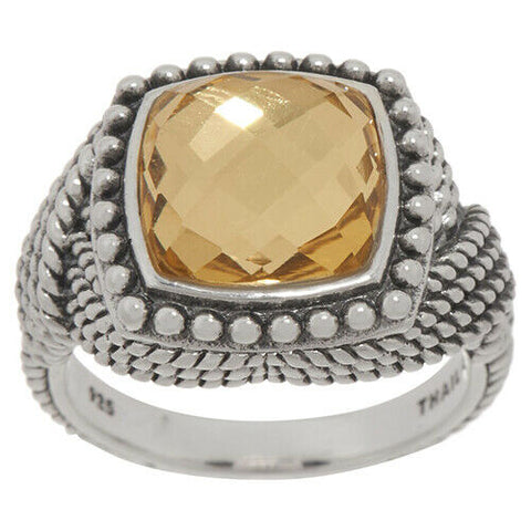 QVC Tiffany Kay Studio Sterling Silver Rock Crystal Quartz Gemstone Ring 5