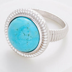QVC Colors of Kingman Turquoise Ring, Sterling Silver Ring Size 6