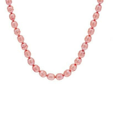 QVC Honora Sterling Silver Pink Cultured Freshwater Pearl 18" Necklace