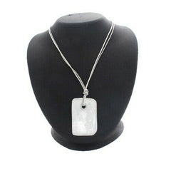 QVC Muranoof Italy Glass Silver Pendant w/ 24" Cord Necklace