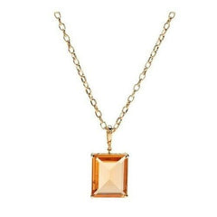 QVC VT Luxe Faceted Crystal Enhancer on Fancy Chain Necklace