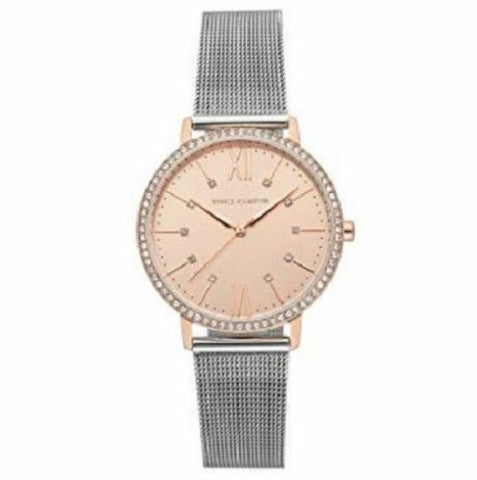 NWT Vince Camuto 34mm Crystal Rose Tone Women's Watch