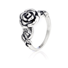 Or Paz Signature Garden Rose Ring Sterling Silver Sz-5 QVC