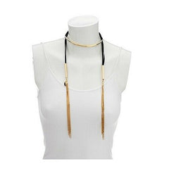 QVC Polished Collar & Tassel 45" Necklace