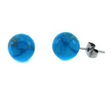 QVC Steel By Design Quartz Stainless Steel Opaque Stud Earrings