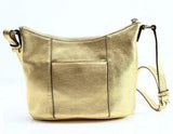 Michael Kors Lupita Medium Gold Leather Messenger Bag
