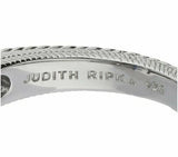 Judith Ripka Sterling Cushion-Cut 1/3 cttw Sapphire & Diamonique Ring SZ -6 QVC