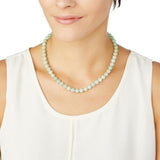 QVC Jade Sterling Silver 18" Bead Necklace