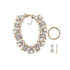 QVC Charming Charlie Holiday Jewelry & Accessory Set