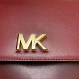 Michael Kors Mott Chain Swag Shoulder Bag Burnt Red