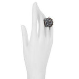 HSN Millie 4.9 Ct Garnet and Blue Topaz Dome Ring Size 7