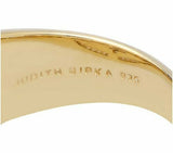 Judith Ripka 14K Yellow Gold On Amethyst Diamonique Enamel Ring SZ -9 QVC - Yellow Gold