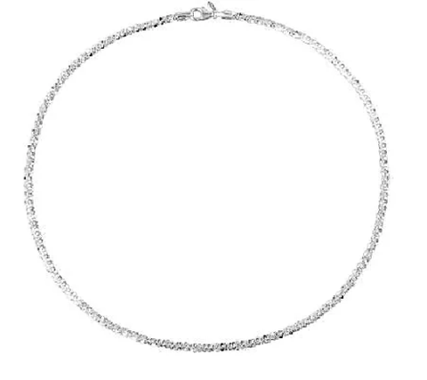 UltraFine Silver 16" Margherita Chain Necklace 10.4g QVC