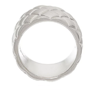 Michael Dawkins Sterling Silver Quilt Texture Band Ring SZ-5 QVC