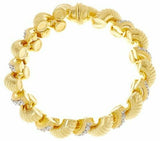 Judith Ripka 14K Yellow Gold On 7-1/4" Verona San Marco Bracelet 57.5g QVC - Yellow Gold
