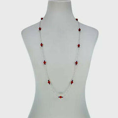 HSN Nicky Butler Amethyst and Carnelian Bead 38" Necklace